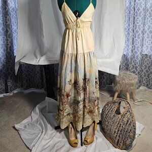 Iris Maxi Dress – Nature-Inspired Elegance (Size XS)